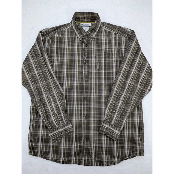 Columbia Sportswear Mens‎ Plaid Button Down Shirt Long Sleeve Casual Size Medium - Picture 2 of 7